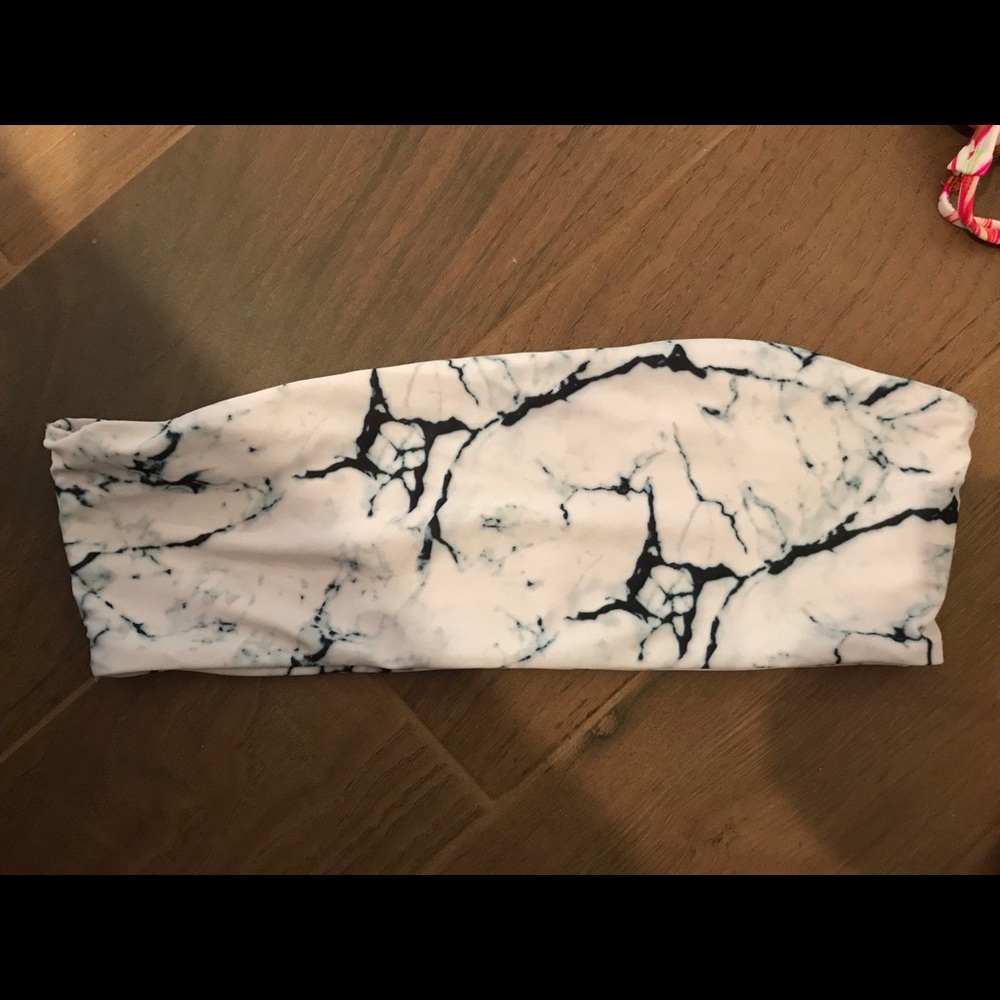 Marble Bikini tube top